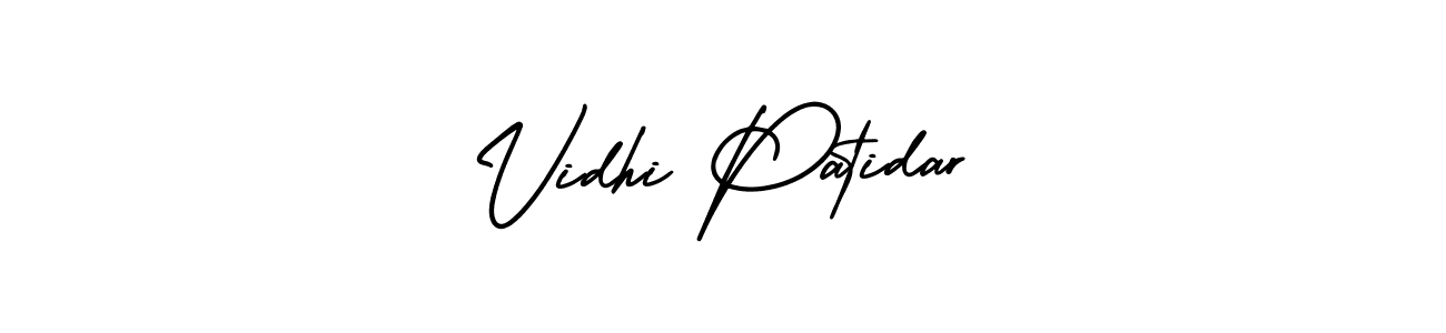 Design your own signature with our free online signature maker. With this signature software, you can create a handwritten (AmerikaSignatureDemo-Regular) signature for name Vidhi Patidar. Vidhi Patidar signature style 3 images and pictures png