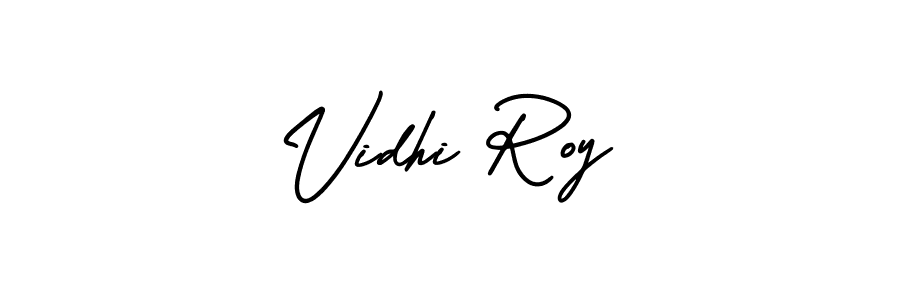 How to make Vidhi Roy name signature. Use AmerikaSignatureDemo-Regular style for creating short signs online. This is the latest handwritten sign. Vidhi Roy signature style 3 images and pictures png