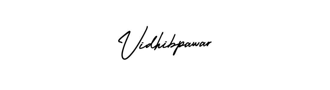 Use a signature maker to create a handwritten signature online. With this signature software, you can design (AmerikaSignatureDemo-Regular) your own signature for name Vidhibpawar. Vidhibpawar signature style 3 images and pictures png