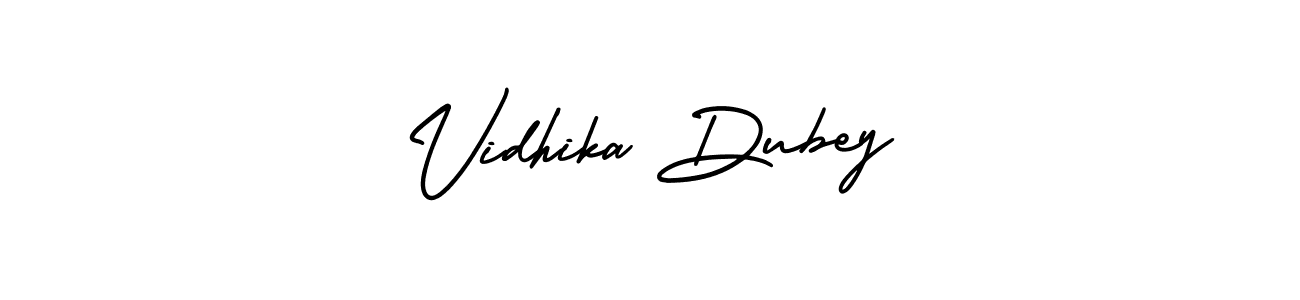 Design your own signature with our free online signature maker. With this signature software, you can create a handwritten (AmerikaSignatureDemo-Regular) signature for name Vidhika Dubey. Vidhika Dubey signature style 3 images and pictures png