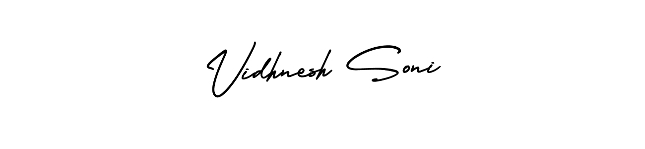 Also You can easily find your signature by using the search form. We will create Vidhnesh Soni name handwritten signature images for you free of cost using AmerikaSignatureDemo-Regular sign style. Vidhnesh Soni signature style 3 images and pictures png