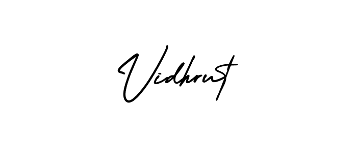 Use a signature maker to create a handwritten signature online. With this signature software, you can design (AmerikaSignatureDemo-Regular) your own signature for name Vidhrut. Vidhrut signature style 3 images and pictures png