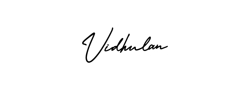 Also we have Vidhulan name is the best signature style. Create professional handwritten signature collection using AmerikaSignatureDemo-Regular autograph style. Vidhulan signature style 3 images and pictures png