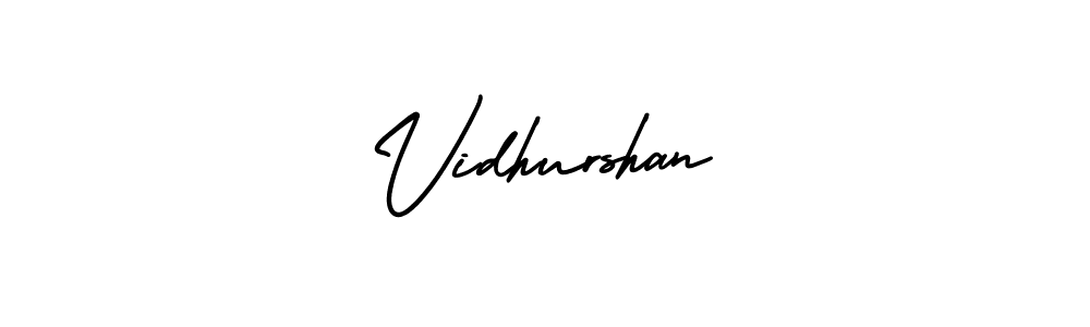 It looks lik you need a new signature style for name Vidhurshan. Design unique handwritten (AmerikaSignatureDemo-Regular) signature with our free signature maker in just a few clicks. Vidhurshan signature style 3 images and pictures png