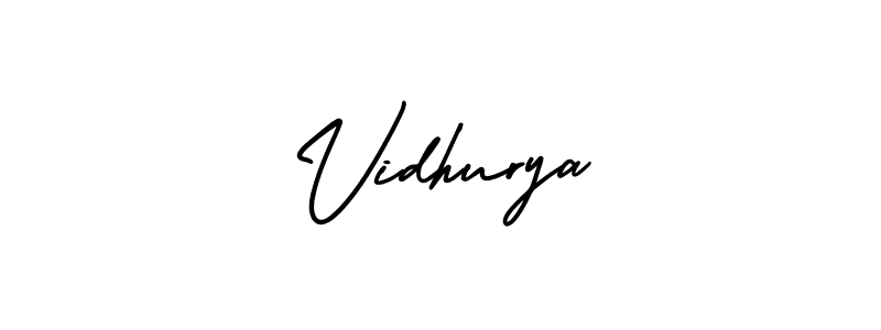 Similarly AmerikaSignatureDemo-Regular is the best handwritten signature design. Signature creator online .You can use it as an online autograph creator for name Vidhurya. Vidhurya signature style 3 images and pictures png