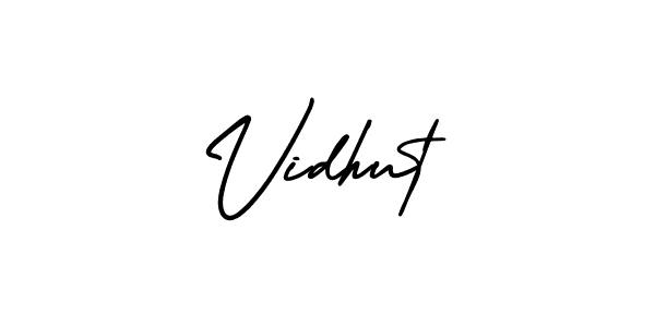 Make a beautiful signature design for name Vidhut. Use this online signature maker to create a handwritten signature for free. Vidhut signature style 3 images and pictures png