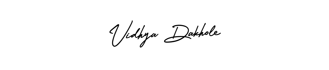 Vidhya Dakhole stylish signature style. Best Handwritten Sign (AmerikaSignatureDemo-Regular) for my name. Handwritten Signature Collection Ideas for my name Vidhya Dakhole. Vidhya Dakhole signature style 3 images and pictures png