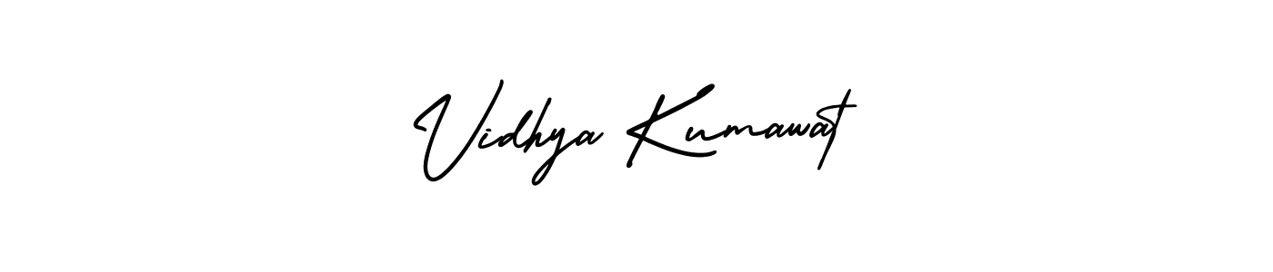 How to make Vidhya Kumawat name signature. Use AmerikaSignatureDemo-Regular style for creating short signs online. This is the latest handwritten sign. Vidhya Kumawat signature style 3 images and pictures png