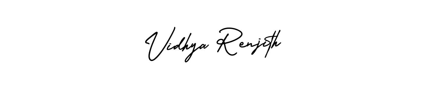 Make a short Vidhya Renjith signature style. Manage your documents anywhere anytime using AmerikaSignatureDemo-Regular. Create and add eSignatures, submit forms, share and send files easily. Vidhya Renjith signature style 3 images and pictures png