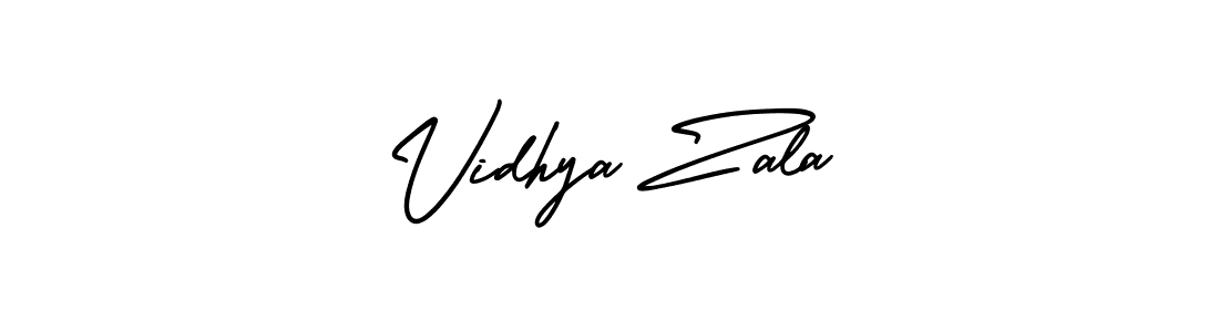 How to make Vidhya Zala signature? AmerikaSignatureDemo-Regular is a professional autograph style. Create handwritten signature for Vidhya Zala name. Vidhya Zala signature style 3 images and pictures png