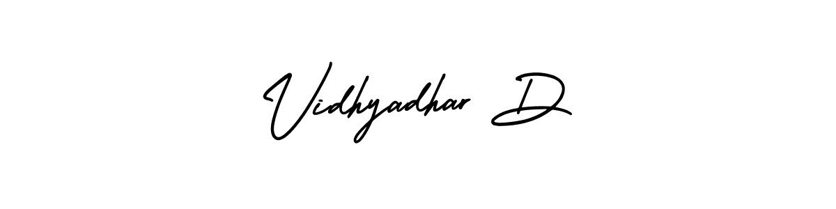 Use a signature maker to create a handwritten signature online. With this signature software, you can design (AmerikaSignatureDemo-Regular) your own signature for name Vidhyadhar D. Vidhyadhar D signature style 3 images and pictures png