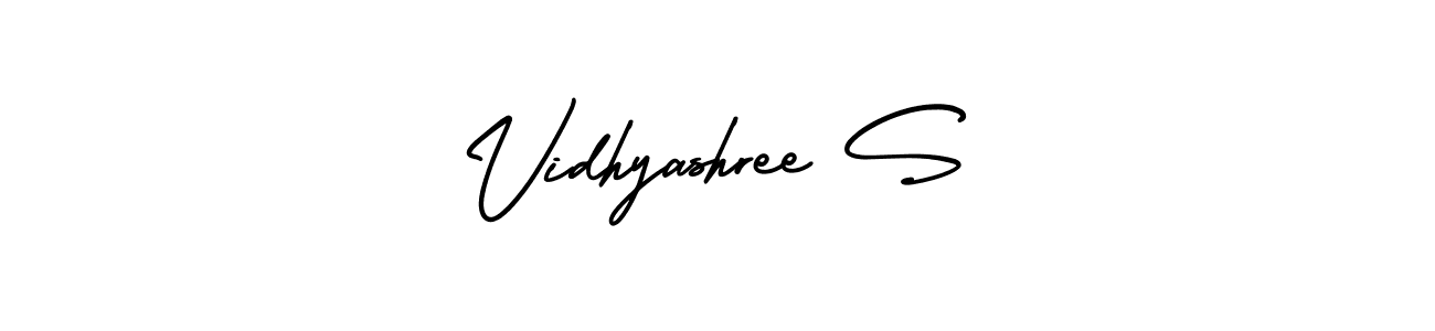 Make a beautiful signature design for name Vidhyashree S. Use this online signature maker to create a handwritten signature for free. Vidhyashree S signature style 3 images and pictures png