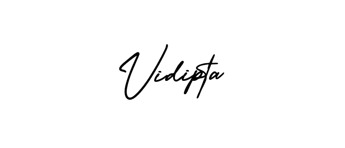 Make a beautiful signature design for name Vidipta. Use this online signature maker to create a handwritten signature for free. Vidipta signature style 3 images and pictures png