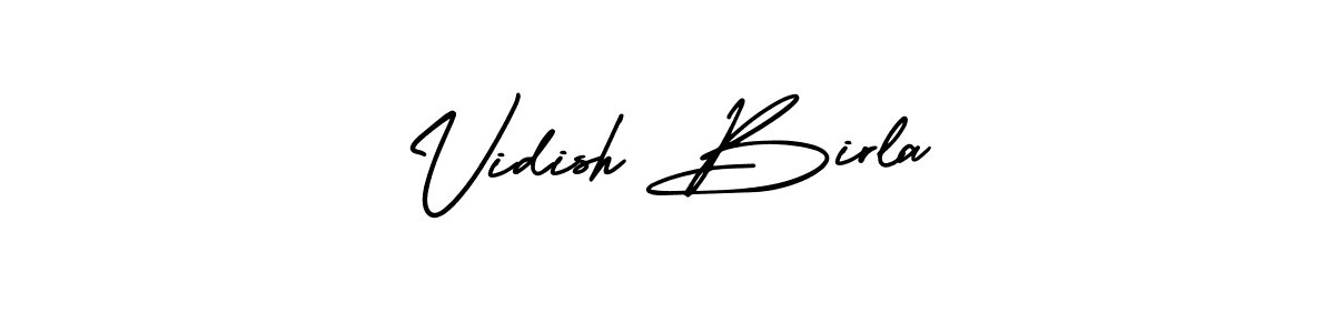Similarly AmerikaSignatureDemo-Regular is the best handwritten signature design. Signature creator online .You can use it as an online autograph creator for name Vidish Birla. Vidish Birla signature style 3 images and pictures png