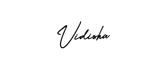 Vidisha stylish signature style. Best Handwritten Sign (AmerikaSignatureDemo-Regular) for my name. Handwritten Signature Collection Ideas for my name Vidisha. Vidisha signature style 3 images and pictures png