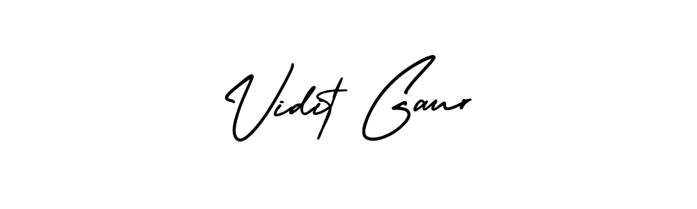 AmerikaSignatureDemo-Regular is a professional signature style that is perfect for those who want to add a touch of class to their signature. It is also a great choice for those who want to make their signature more unique. Get Vidit Gaur name to fancy signature for free. Vidit Gaur signature style 3 images and pictures png