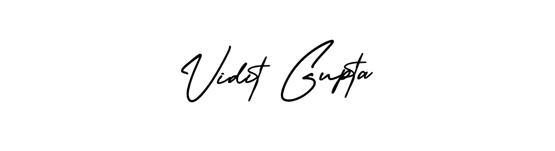 How to Draw Vidit Gupta signature style? AmerikaSignatureDemo-Regular is a latest design signature styles for name Vidit Gupta. Vidit Gupta signature style 3 images and pictures png