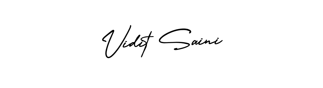Make a beautiful signature design for name Vidit Saini. Use this online signature maker to create a handwritten signature for free. Vidit Saini signature style 3 images and pictures png