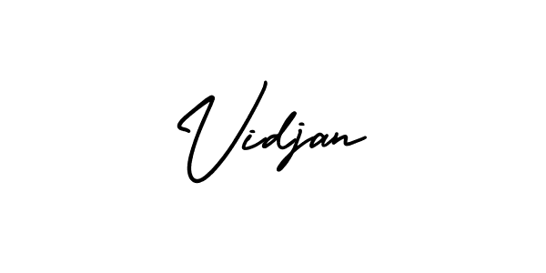 AmerikaSignatureDemo-Regular is a professional signature style that is perfect for those who want to add a touch of class to their signature. It is also a great choice for those who want to make their signature more unique. Get Vidjan name to fancy signature for free. Vidjan signature style 3 images and pictures png