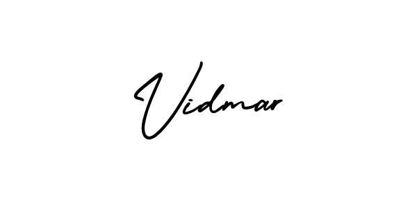 Make a beautiful signature design for name Vidmar. With this signature (AmerikaSignatureDemo-Regular) style, you can create a handwritten signature for free. Vidmar signature style 3 images and pictures png