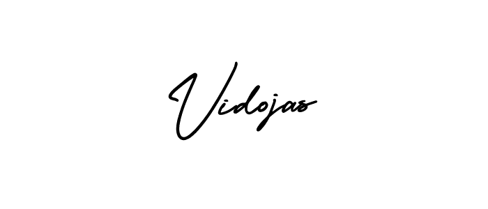 Design your own signature with our free online signature maker. With this signature software, you can create a handwritten (AmerikaSignatureDemo-Regular) signature for name Vidojas. Vidojas signature style 3 images and pictures png