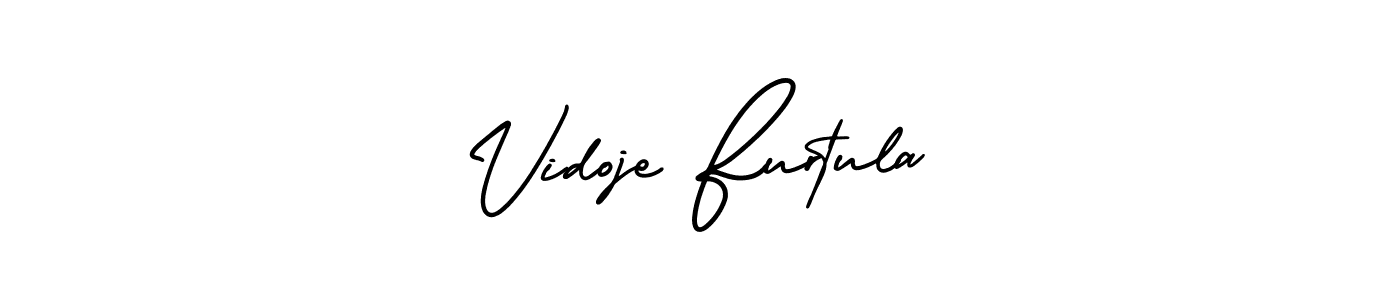 Create a beautiful signature design for name Vidoje Furtula. With this signature (AmerikaSignatureDemo-Regular) fonts, you can make a handwritten signature for free. Vidoje Furtula signature style 3 images and pictures png