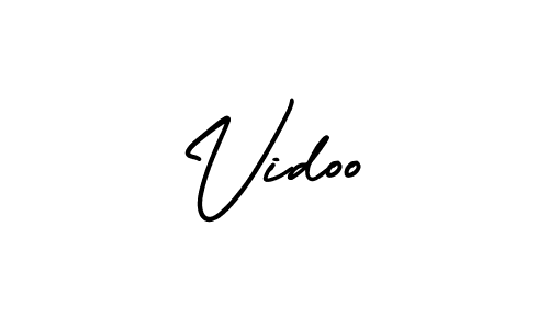 How to make Vidoo name signature. Use AmerikaSignatureDemo-Regular style for creating short signs online. This is the latest handwritten sign. Vidoo signature style 3 images and pictures png