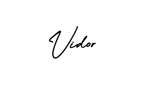 Make a beautiful signature design for name Vidor. Use this online signature maker to create a handwritten signature for free. Vidor signature style 3 images and pictures png