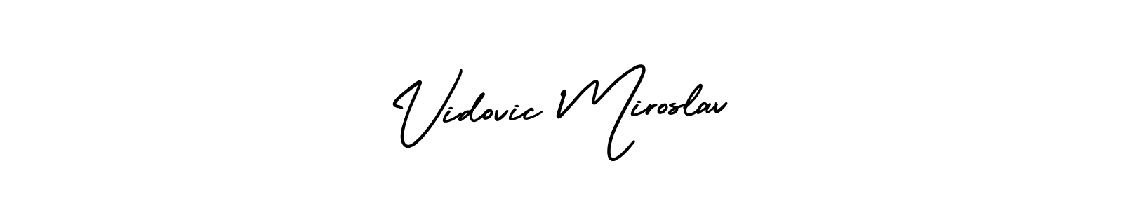 Also we have Vidovic Miroslav name is the best signature style. Create professional handwritten signature collection using AmerikaSignatureDemo-Regular autograph style. Vidovic Miroslav signature style 3 images and pictures png