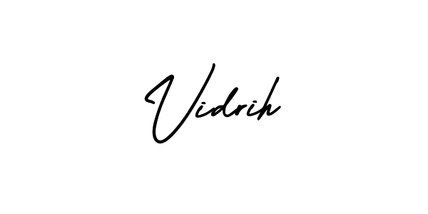 AmerikaSignatureDemo-Regular is a professional signature style that is perfect for those who want to add a touch of class to their signature. It is also a great choice for those who want to make their signature more unique. Get Vidrih name to fancy signature for free. Vidrih signature style 3 images and pictures png