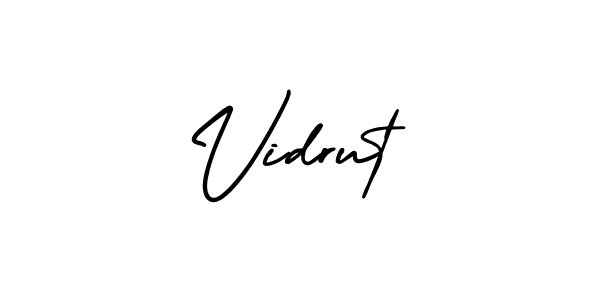 How to make Vidrut name signature. Use AmerikaSignatureDemo-Regular style for creating short signs online. This is the latest handwritten sign. Vidrut signature style 3 images and pictures png