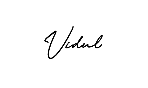 Make a beautiful signature design for name Vidul. Use this online signature maker to create a handwritten signature for free. Vidul signature style 3 images and pictures png