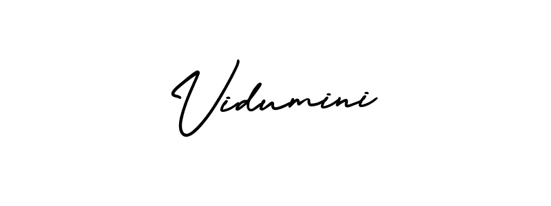 Best and Professional Signature Style for Vidumini. AmerikaSignatureDemo-Regular Best Signature Style Collection. Vidumini signature style 3 images and pictures png