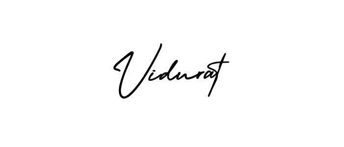 How to Draw Vidurat signature style? AmerikaSignatureDemo-Regular is a latest design signature styles for name Vidurat. Vidurat signature style 3 images and pictures png