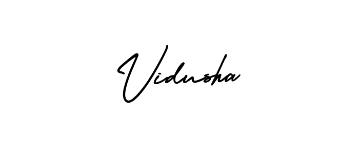 How to Draw Vidusha signature style? AmerikaSignatureDemo-Regular is a latest design signature styles for name Vidusha. Vidusha signature style 3 images and pictures png