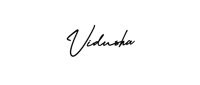 How to Draw Vidusha signature style? AmerikaSignatureDemo-Regular is a latest design signature styles for name Vidusha. Vidusha signature style 3 images and pictures png