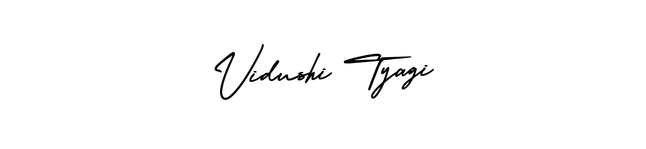 Check out images of Autograph of Vidushi Tyagi name. Actor Vidushi Tyagi Signature Style. AmerikaSignatureDemo-Regular is a professional sign style online. Vidushi Tyagi signature style 3 images and pictures png