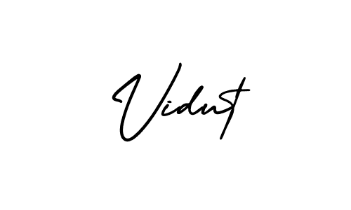 You can use this online signature creator to create a handwritten signature for the name Vidut. This is the best online autograph maker. Vidut signature style 3 images and pictures png