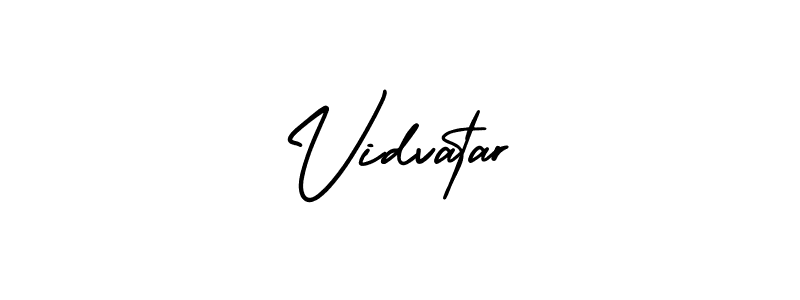 Create a beautiful signature design for name Vidvatar. With this signature (AmerikaSignatureDemo-Regular) fonts, you can make a handwritten signature for free. Vidvatar signature style 3 images and pictures png