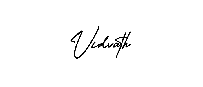 Design your own signature with our free online signature maker. With this signature software, you can create a handwritten (AmerikaSignatureDemo-Regular) signature for name Vidvath. Vidvath signature style 3 images and pictures png