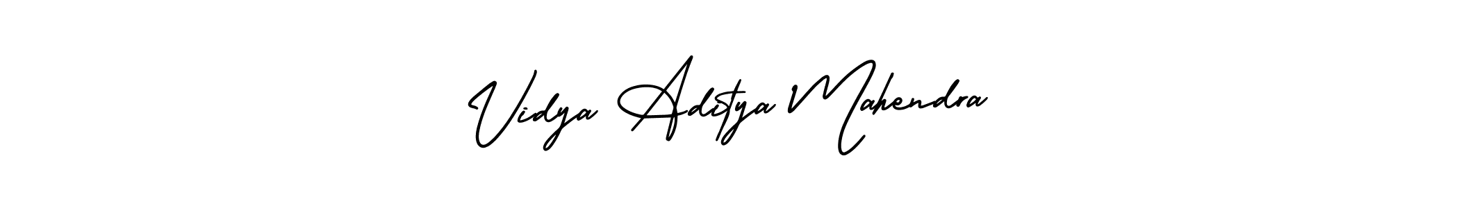 How to make Vidya Aditya Mahendra name signature. Use AmerikaSignatureDemo-Regular style for creating short signs online. This is the latest handwritten sign. Vidya Aditya Mahendra signature style 3 images and pictures png