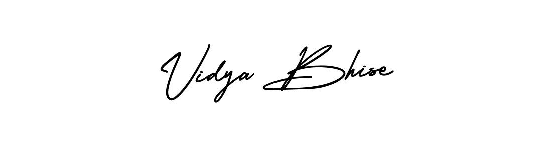 How to make Vidya Bhise signature? AmerikaSignatureDemo-Regular is a professional autograph style. Create handwritten signature for Vidya Bhise name. Vidya Bhise signature style 3 images and pictures png