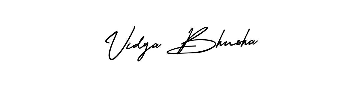 Make a short Vidya Bhusha signature style. Manage your documents anywhere anytime using AmerikaSignatureDemo-Regular. Create and add eSignatures, submit forms, share and send files easily. Vidya Bhusha signature style 3 images and pictures png