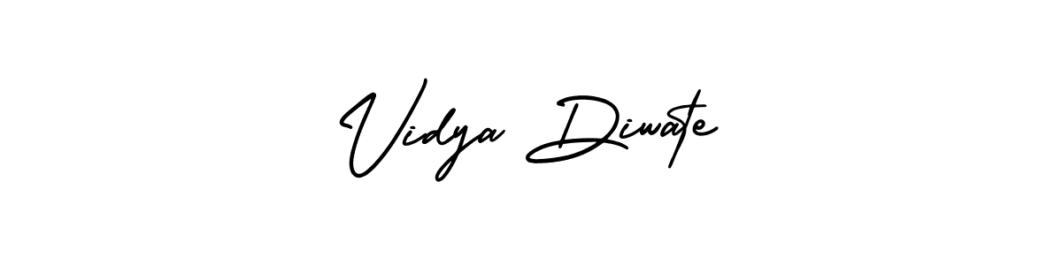 How to make Vidya Diwate signature? AmerikaSignatureDemo-Regular is a professional autograph style. Create handwritten signature for Vidya Diwate name. Vidya Diwate signature style 3 images and pictures png