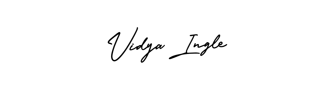 How to make Vidya Ingle signature? AmerikaSignatureDemo-Regular is a professional autograph style. Create handwritten signature for Vidya Ingle name. Vidya Ingle signature style 3 images and pictures png