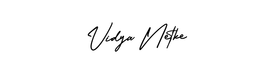Best and Professional Signature Style for Vidya Netke. AmerikaSignatureDemo-Regular Best Signature Style Collection. Vidya Netke signature style 3 images and pictures png
