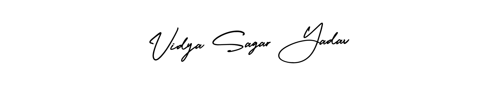 How to make Vidya Sagar Yadav signature? AmerikaSignatureDemo-Regular is a professional autograph style. Create handwritten signature for Vidya Sagar Yadav name. Vidya Sagar Yadav signature style 3 images and pictures png