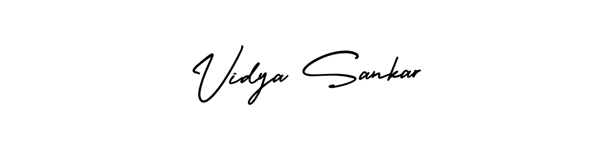 How to make Vidya Sankar signature? AmerikaSignatureDemo-Regular is a professional autograph style. Create handwritten signature for Vidya Sankar name. Vidya Sankar signature style 3 images and pictures png