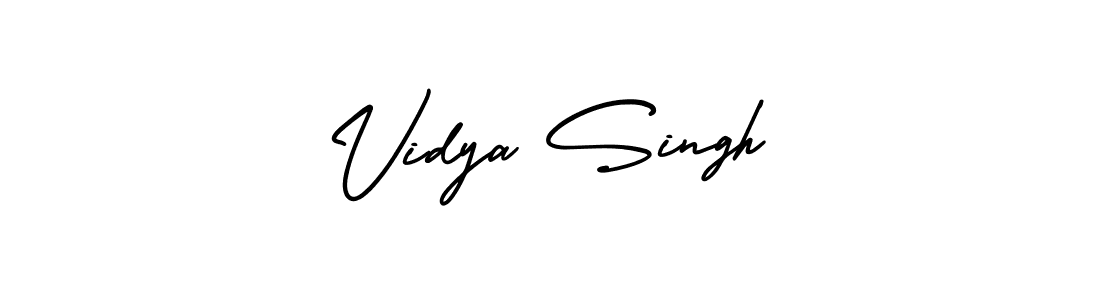 This is the best signature style for the Vidya Singh name. Also you like these signature font (AmerikaSignatureDemo-Regular). Mix name signature. Vidya Singh signature style 3 images and pictures png