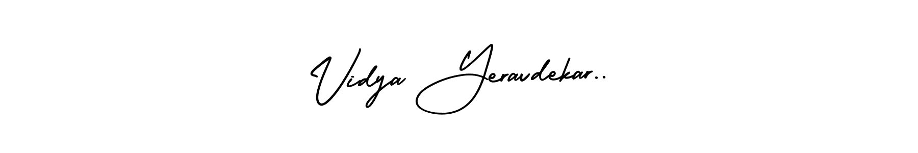 How to Draw Vidya Yeravdekar.. signature style? AmerikaSignatureDemo-Regular is a latest design signature styles for name Vidya Yeravdekar... Vidya Yeravdekar.. signature style 3 images and pictures png